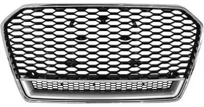 Kühlergrill Waben Grill Chrom Rahmen ohne Emblem für Audi A6 C7 4G 2015-2018 – Produktansicht