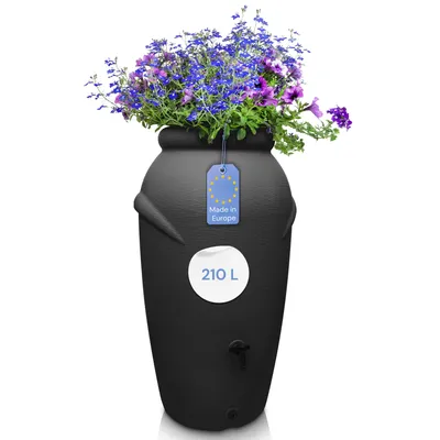 Produktbild von Regentonne 210/360/440 Liter - Amphore Design Anthrazit / 210L