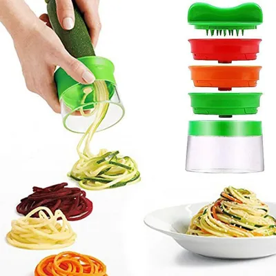 Produktbild von Handspiralschneider, Gemüse-Küchenhelfer für Spaghetti, Karotten, Gurken, Kartoffeln, Nudeln