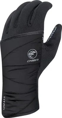 Zdjęcie produktu dla CHIBA Polarfleece Titan – rękawiczki rowerowe, wiatroodporne, Primaloft, funkcja dotykowa...