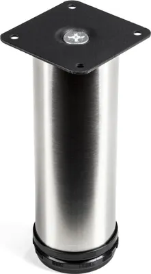 Produktbild von 4er-SET Möbelfuß JIMMY echt Edelstahl Ø 50 mm / Höhe: 150 mm Sockelfuß SO-TECH