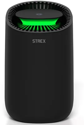 Productafbeelding van Strex Luchtontvochtiger - Extreem Stil - 600ml/dag - Zwart - Geschikt voor Huis / Slaapkamer & Kantoor