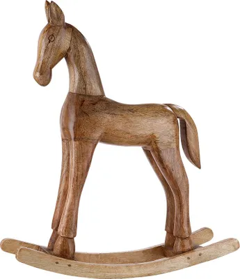 Productafbeelding van Gilde Schaukelpferd "Certo" aus Mangoholz H=83 cm  24390