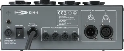 Image de Showtec DIM-4 Dimmerpack avec 4 canaux et 3 A par canal
