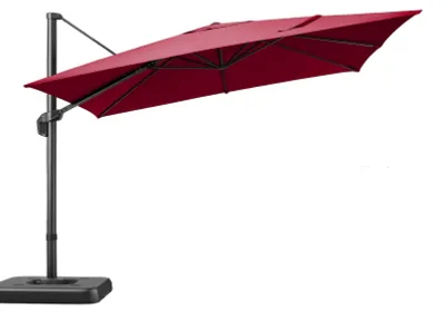 Image de Parasol - Parasol de jardin - Parasol de terrasse - Protection solaire - Hauteur réglable - Protection UV - 3x3 mètres