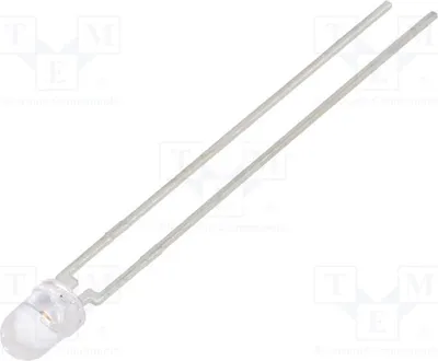 Produktbild von 2x LED TLHG4900 LED Dioden THT 3mm 3mm 16÷37mcd  grün 32°