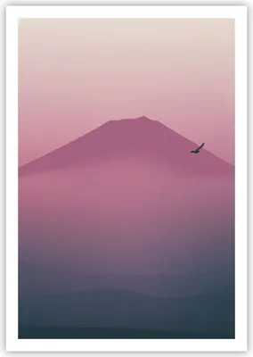 Produktbild von Poster - Poster ohne Rahmen - Vulkan Vogel Natur - 70x100 cm - Wand Bild - Wanddeko - Wandbilder - Kunstposter - Wandposter - Bilder - Kunstdruck - Wanddekoration - Wandbild - P2XPA70x100-4124