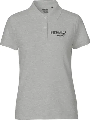 Produktbild von Huuraa Damen Polo Shirt Heiligenhaus verliebt XL Sport Grey Bio Baumwolle Fairtrade Poloshirt Geschenkidee