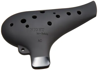 Immagine prodotto di Ocarina contralto in C - Plastica - Nero - Finitura in gomma