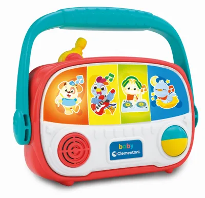Produktbild von Clementoni Baby-Radio - Elektronisches Musikspielzeug mit Tier-Sounds, Licht & M