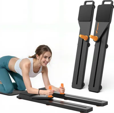 Produktbild von Multitrainer – 4-in-1 Pilates-Board, Push-Up-Bauchmuskel-Roller, Platzsparend, Bauchmuskelübungsgerät für Ganzkörpertraining