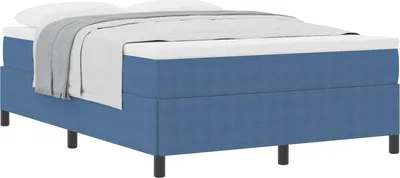 Produktbild von vidaXL Boxspringbett Blau 160 x 200 cm Cordstoff