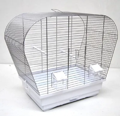 Produktbild von Vogelkäfig Vogelheim für Sittiche chrom weiß 60 cm
