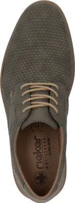 Produktbild von Rieker Herren Schnürschuh Halbschuh extra weit leicht geometrisches Muster 16504, Größe:44 EU, Farbe:Grün