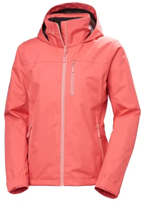 Immagine prodotto di Giacca a media lunghezza con cappuccio, modello "Crew Hooded Midl Jacket 2.0" da donna, marca Helly Hansen, colore rosa "Sunset", taglia S