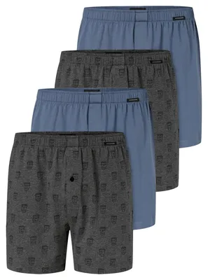 Produktbild von Schiesser 4er Pack Single Jersey Boxershorts Lockere Passform, Elastisches Material, Weiche Single Jersey Qualität
