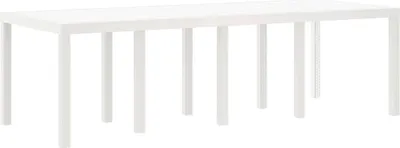 Image de Table de Jardin Blanc 250 x 100 x 73 cm polyrotin