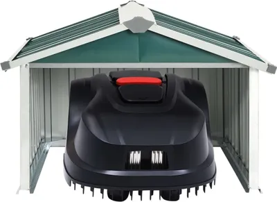 Produktbild von "Winterschlussverkauf "Gartenschrank/ Gartenhaus Moderner design - Rasenmäher Garage, 92x97x63 cm Verzinkter Stahl Grün NeuMöbel 3358147