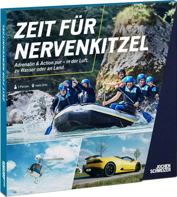 Produktbild von Jochen Schweizer Geschenkbox Zeit für Nervenkitzel; Erlebnis verschenken oder selbst erleben;