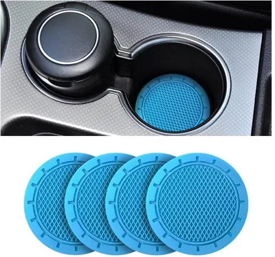 Immagine prodotto di Tappetini in silicone per auto, blu, 7 cm, antiscivolo