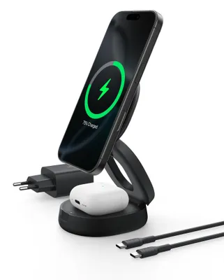 Produktbild von Belkin WIZ035kqBK, Drinnen, USB, Kabelloses Aufladen, 1,5 m, Schwarz