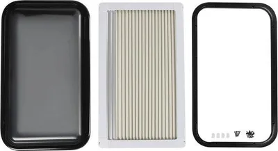 Productafbeelding van Famanu camperramen - Gehard glas, 700x400mm - Getint schuifvenster - Wit en zwart
