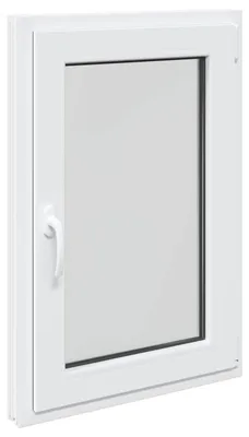 Produktbild von vidaXL Kellerfenster RISOR 60 x 80 cm PVC und Glas Weiß