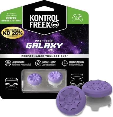 Produktbild von Kompatibel mit KontrolFreek Galaxy Black FPS Freek Daumengriffen für PS5/PS4 - Präzision