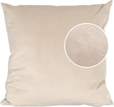 Produktbild von Dekokissen Kissenbezüge Samtkissenbezug Sofakissen Dekokissen Beige 40x40 cm ohne Füllung