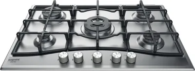 Obrázek produktu pro Hotpoint PCN 751 T/IX/HA, Nerezová ocel, Vestavěné, 75 cm, Plynový, Nerezová ocel, 5 zóna/zón