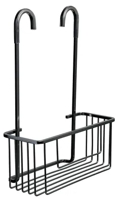 Produktbild von Duschablage Duschregal Duschkorb hängend - Edelstahl Aluminium - 28 x 12,8 x 38,5 cm - Ohne Bohren