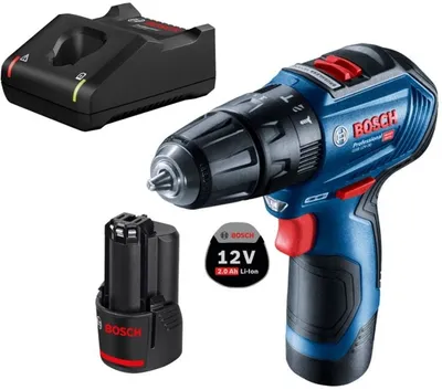 Immagine prodotto di Bosch GSB 12V-30 1600 giri/minuto senza chiave 820 g Nero, blu, rosso