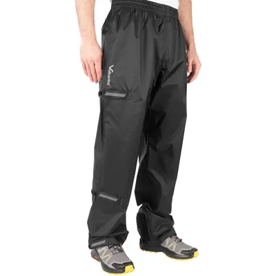 Produktbild von Valkental® Ultimative Fahrrad Regenhose für Radfahrer - Wasserdichte & reflektierende Fahrradhose für Damen & Herren - schwarz