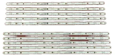 Obrázek produktu pro LED podsvícovací pás, délka 1080 mm, hliníkový materiál, kompatibilní s několika modely, LED světelný zdroj, napájení stejnosměrným proudem