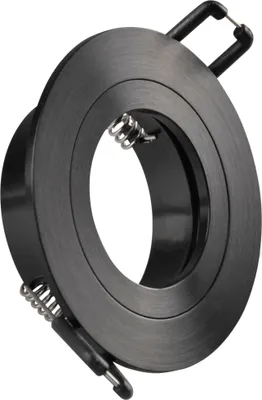 Productafbeelding van Inbouwbehuizing, rond, zwart, met GU10 fitting, model FEBE 323316, merk Polux