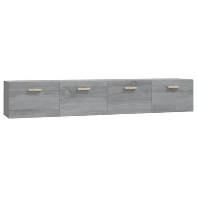 Zdjęcie produktu dla vidaXL Szafki ścienne 2 szt. Szara Sonoma 100x36,5x35 cm Materiał drewnopochodny