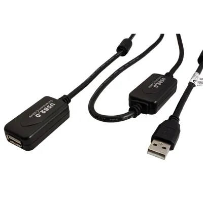 Obrázek produktu pro STANDARD USB 2.0 aktivní prodlužovací kabel 15m, černý (12.96.3116)