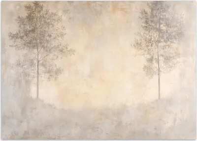 Produktbild von Vlies fototapete Waldnebel 100x70 cm Feeby Beige inkl. Kleber einfache Montage