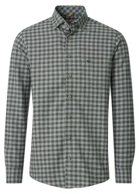Produktbild von Redmond - Casual Fit - Herren Freizeithemd (262030112), Größe:6XL, Farbe:Grün(600)