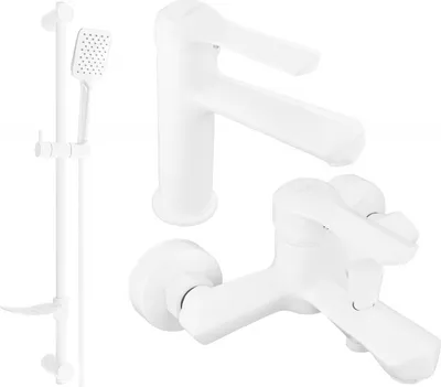 Produktbild von Mexen Sabre DF62 Badewannenset, Weiß - 72103DF62-20