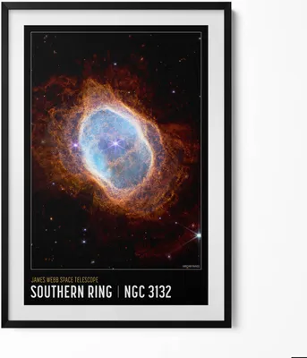 Produktbild von Kosmos-Themenposter NASA-Bilder– Wandbild mit Rahmen – Gerahmtes Bild  – Wanddekoration – 70x100 cm –  Schwarz Rahmen