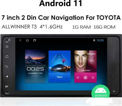 Produktbild von 7" Autoradio GPS NAVIGATION Android 10 für TOYOTA COROLLA EX RAV4 VIOS VITZ HILUX