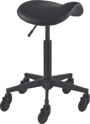 Produktbild von Efalock Clictec Saddle Comfy Rollhocker schwarz M