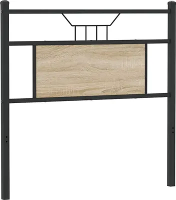 Immagine prodotto di vidaXL Testiera di ricambio Sonoma in rovere 80 cm Materiale ligneo e acciaio