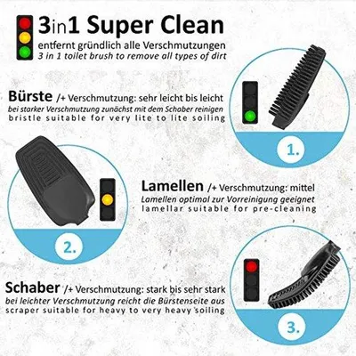 Produktbild von Silikon Bürsten für Toilettenbürsten, 2er Set, Ersatzbürsten