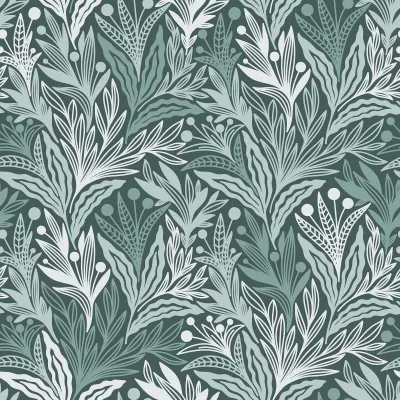 Produktbild von Klebefolie Blätter Selbstklebend Möbelfolie Wandfolie Grün 44,5x300 cm Vinyl