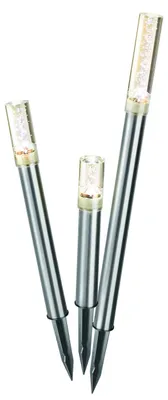 Solar-Leuchten-Set TrioSticks, 3-teilig, warmweiß 2800K