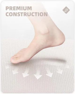 Produktbild von Famanu Küchenläufer aus PVC - waschbar, rutschfest, wasser- und ölbeständig (beige, 44 x 180 cm)