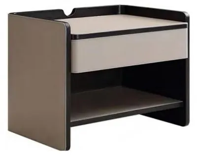 Produktbild von Schlafzimmer Nachttisch Modern Holz beige Luxus Beistelltische Möbel
