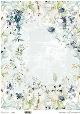 Immagine prodotto di ITD carta di riso per decoupage A3 fiori 0479L